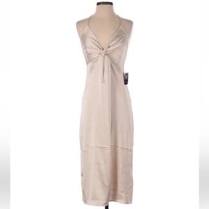 Express Midi Slip Dress Champagne S